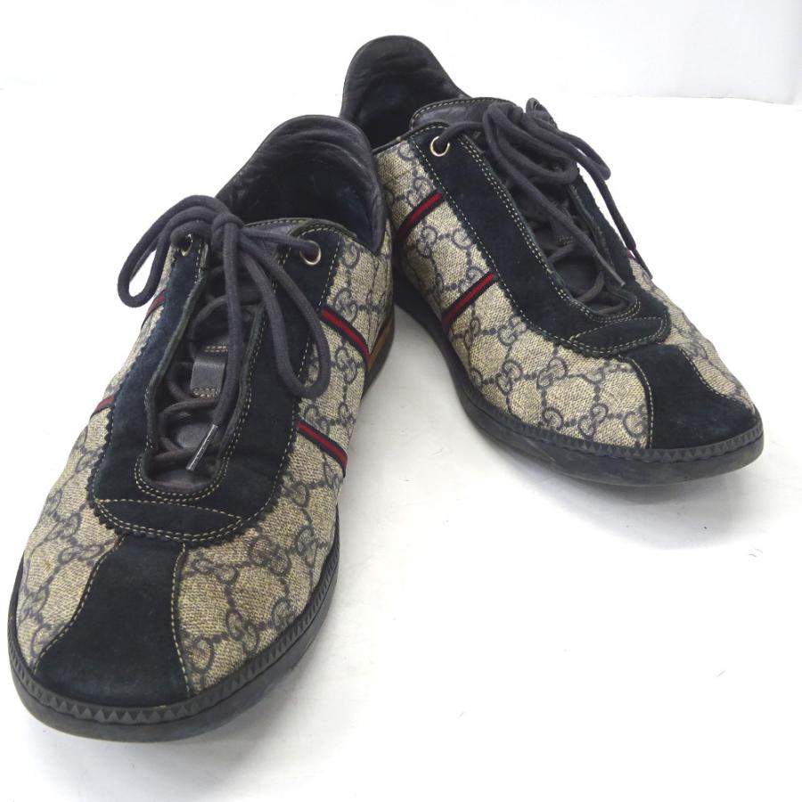Ft グッチ 靴 スニーカー Ggプラス メンズ 9 Gucci 中古 質みなみ 二又瀬店 Ft 質みなみ ヤフーショッピング店 通販 Yahoo ショッピング