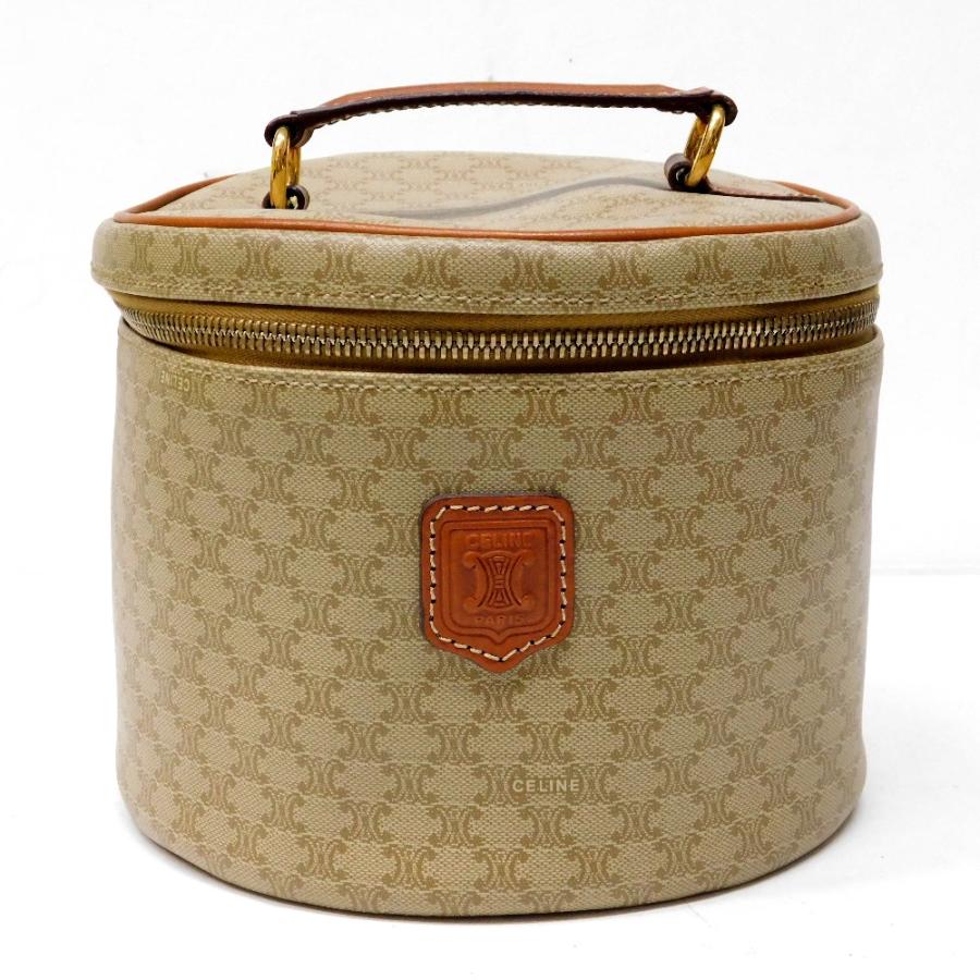 Hn612481 バニティバッグ セリーヌ マカダム ベージュ 中古・美品 : 質