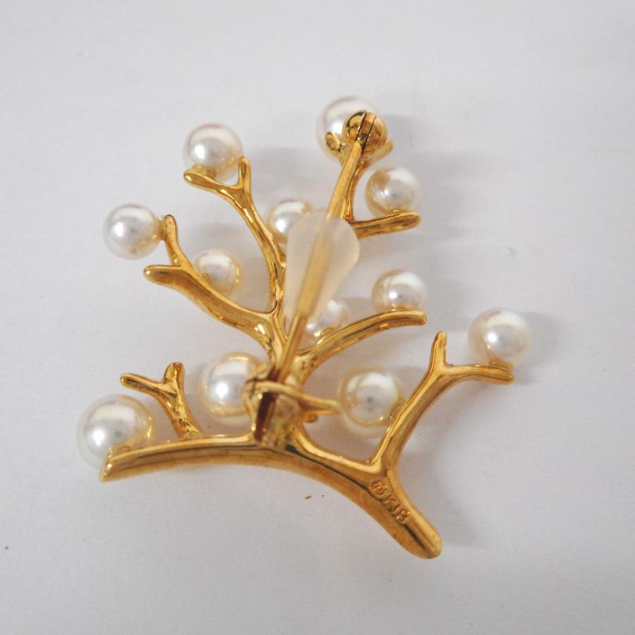 MIKIMOTO（ミキモト） ID3327314 ブローチ K18YG 幸福の木 ベビー