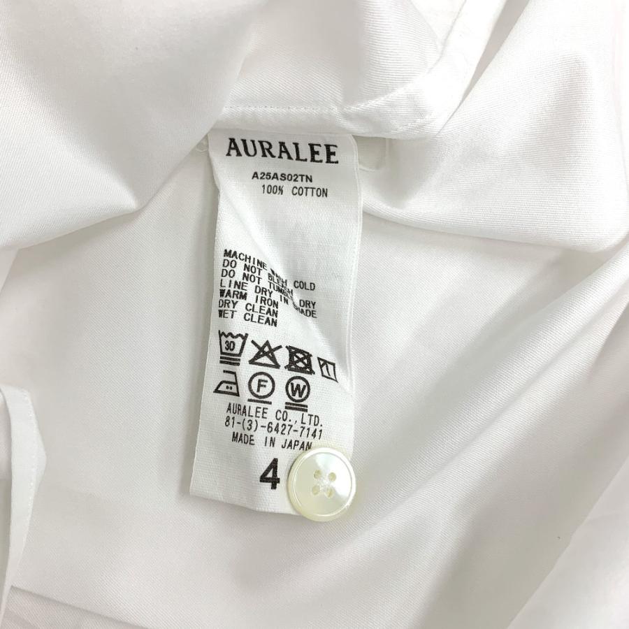 IT106191 オーラリー 長袖シャツ WASHED FINX TWILL BIG SHIRT