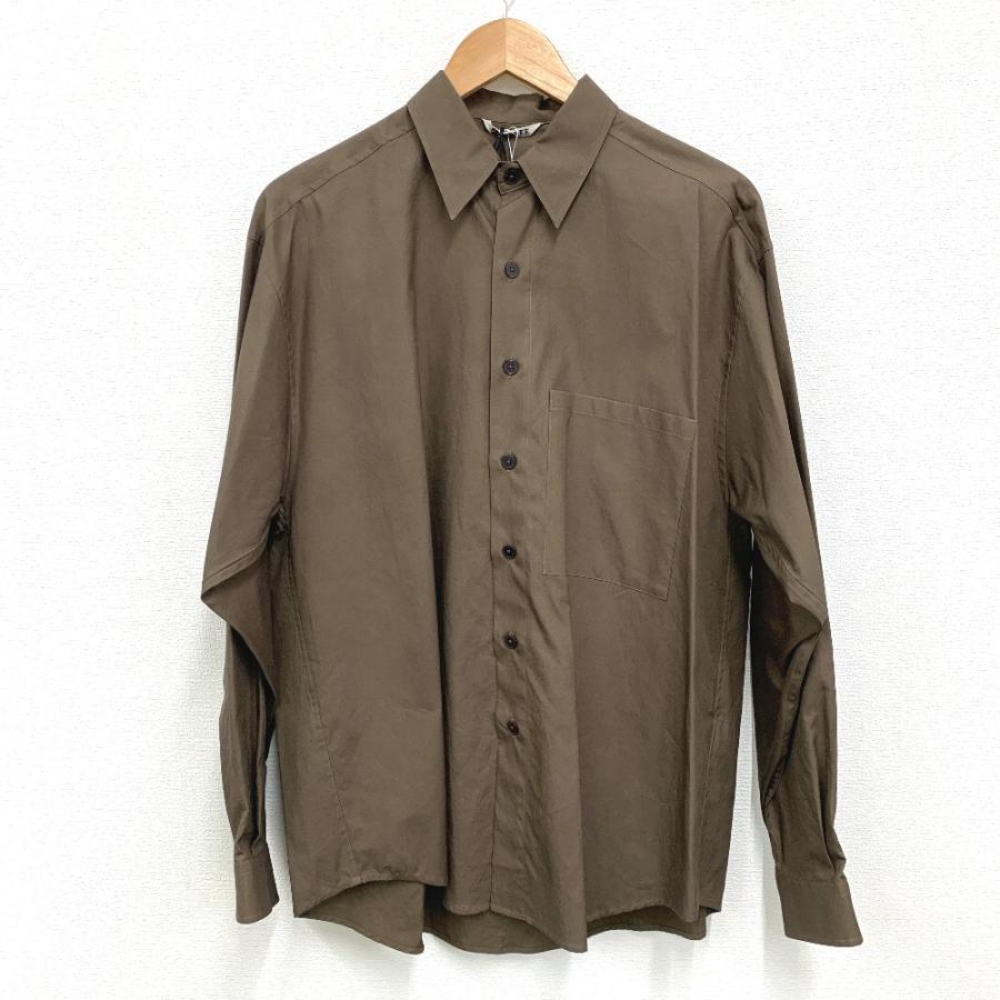 IT106451 オーラリー 長袖シャツ WASHED FINX TWILL BIG SHIRT