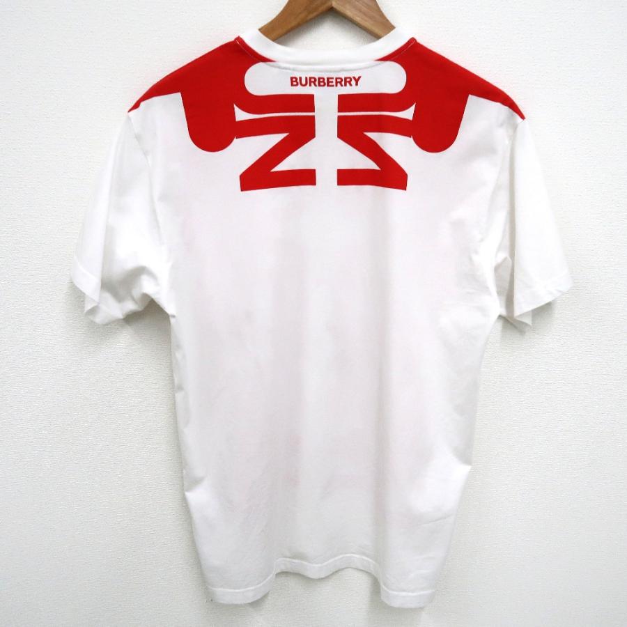 バーバリー　スローガン　プリント半袖Tシャツ　ホワイト　XL バーバリー スローガン プリント半袖Tシャツ ホワイト XL