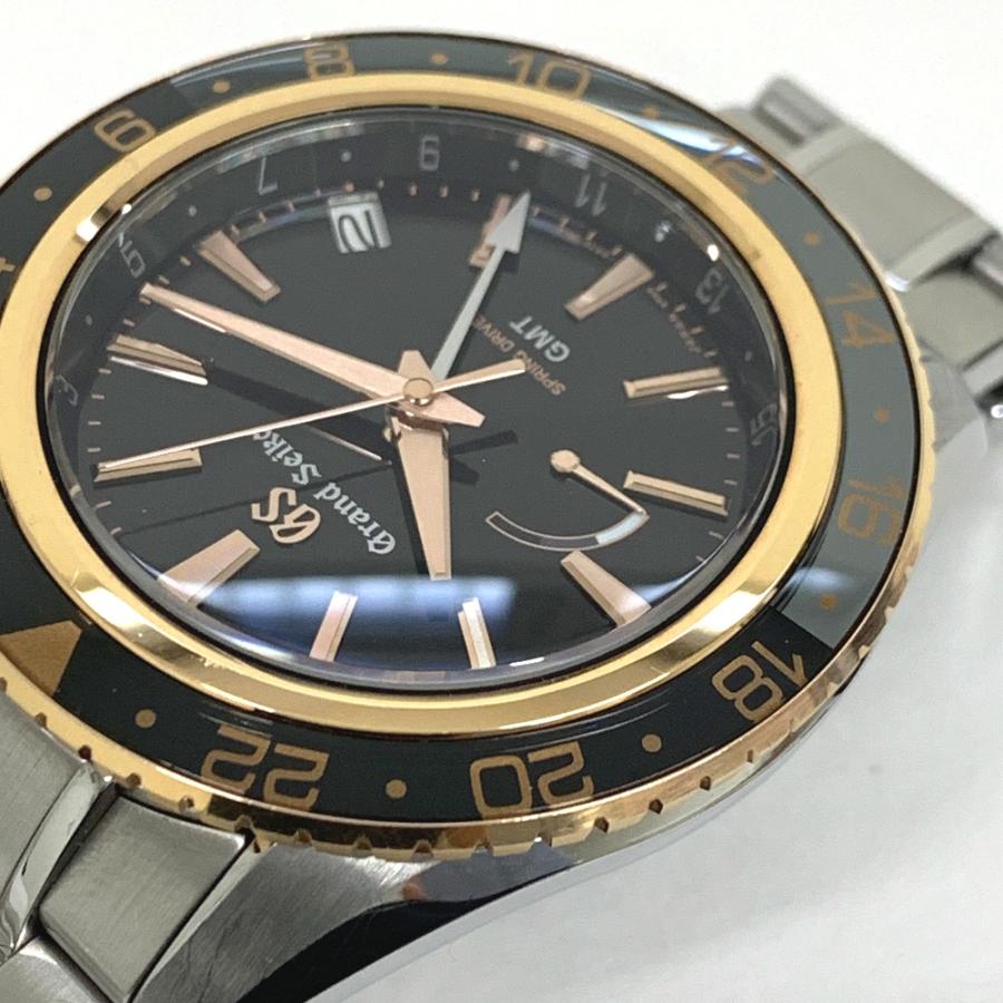 グランドセイコー Grand Seiko 腕時計 スポーツコレクション GMT SBGE251/9R66-0AY0 ティック限定 ブラック文字盤 デイト 裏スケ パワーリザーブ表示 回転ベゼル K18PG SS スプリングドライブ 【中古】 IT338911 グランドセイコー 腕時計 スポーツコレクション スプリング