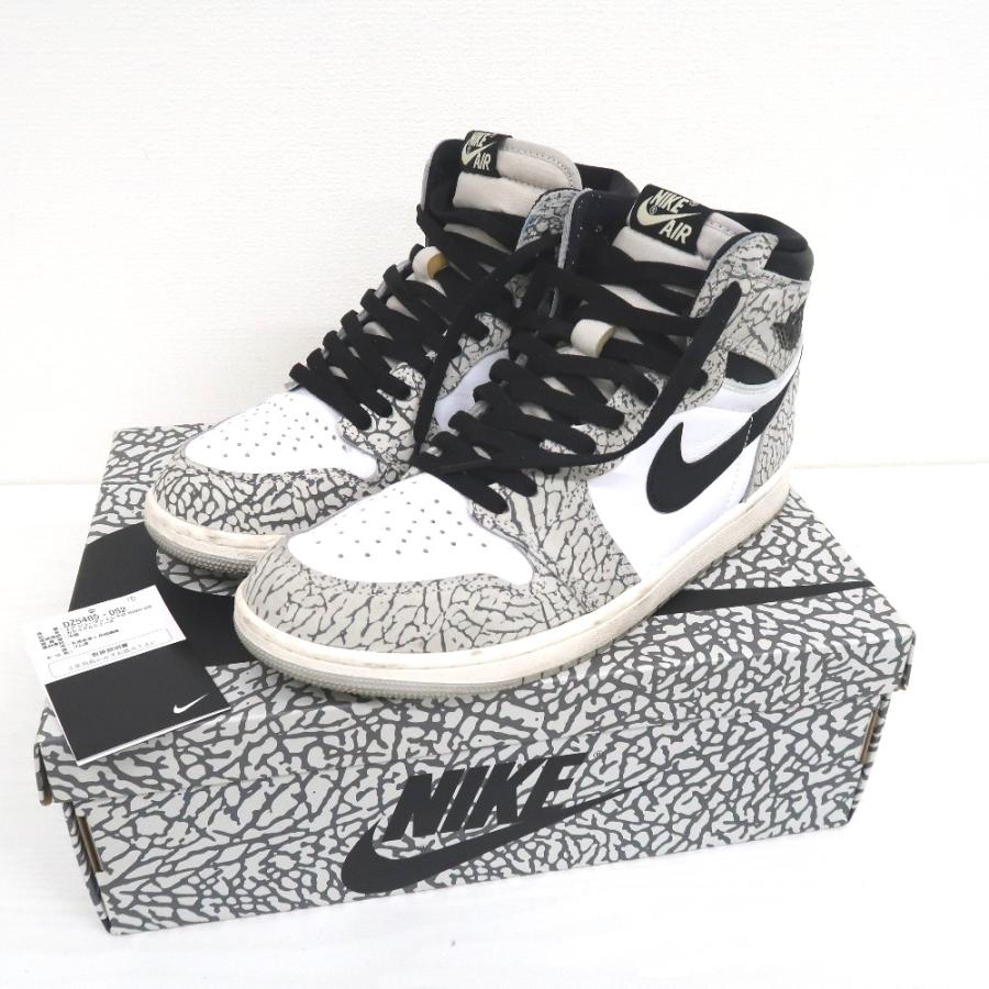 ナイキ スニーカー エアジョーダン AIR JORDAN 1 RETRO HIGH OG DZ5485-052 ホワイト×グレー×ブラック IT78821 中古 NIKE（ナイキ） IT78821 スニーカー エアジョーダン AIR JORDAN 1