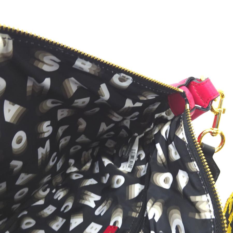 MARC JACOBS ナイロンショルダーバッグレオパード柄ストラップ