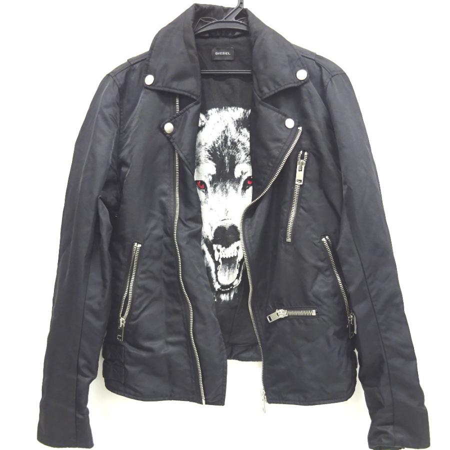 DIESEL（ディーゼル） KR207891 ライダースジャケット ウルフ ナイロン