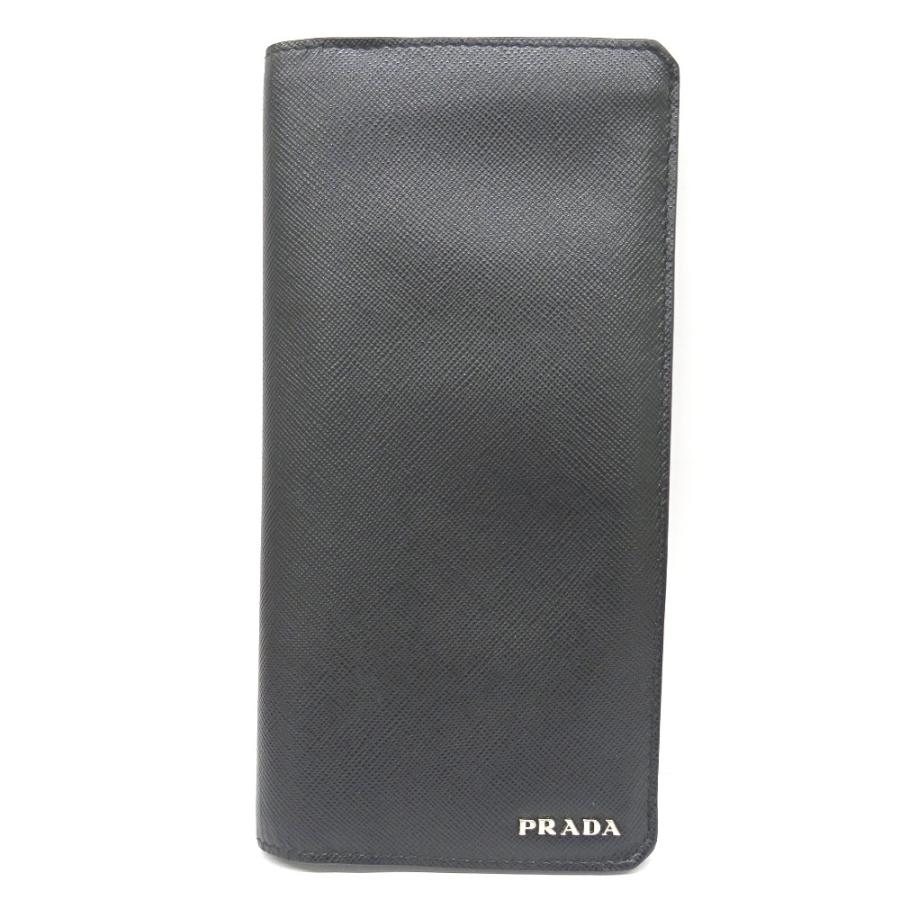Kr84 プラダ 長財布 ２つ折り サフィアーノ レザー 2m1341 ブラック メンズ Prada 中古 質みなみ 小倉店 Kr84 質みなみ ヤフーショッピング店 通販 Yahoo ショッピング