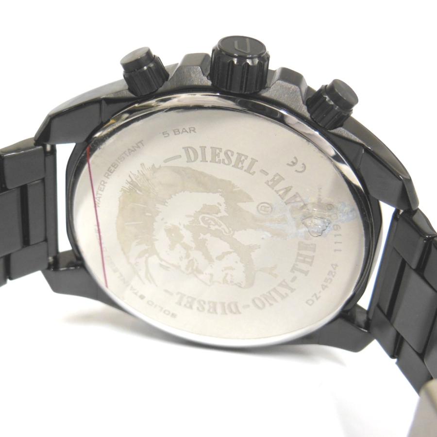 NA31893 ディーゼル 腕時計 DZ-4524 クォーツ クロノグラフ 黒文字盤 SS メンズ DIESEL 中古・美品｜shichi-minami｜08
