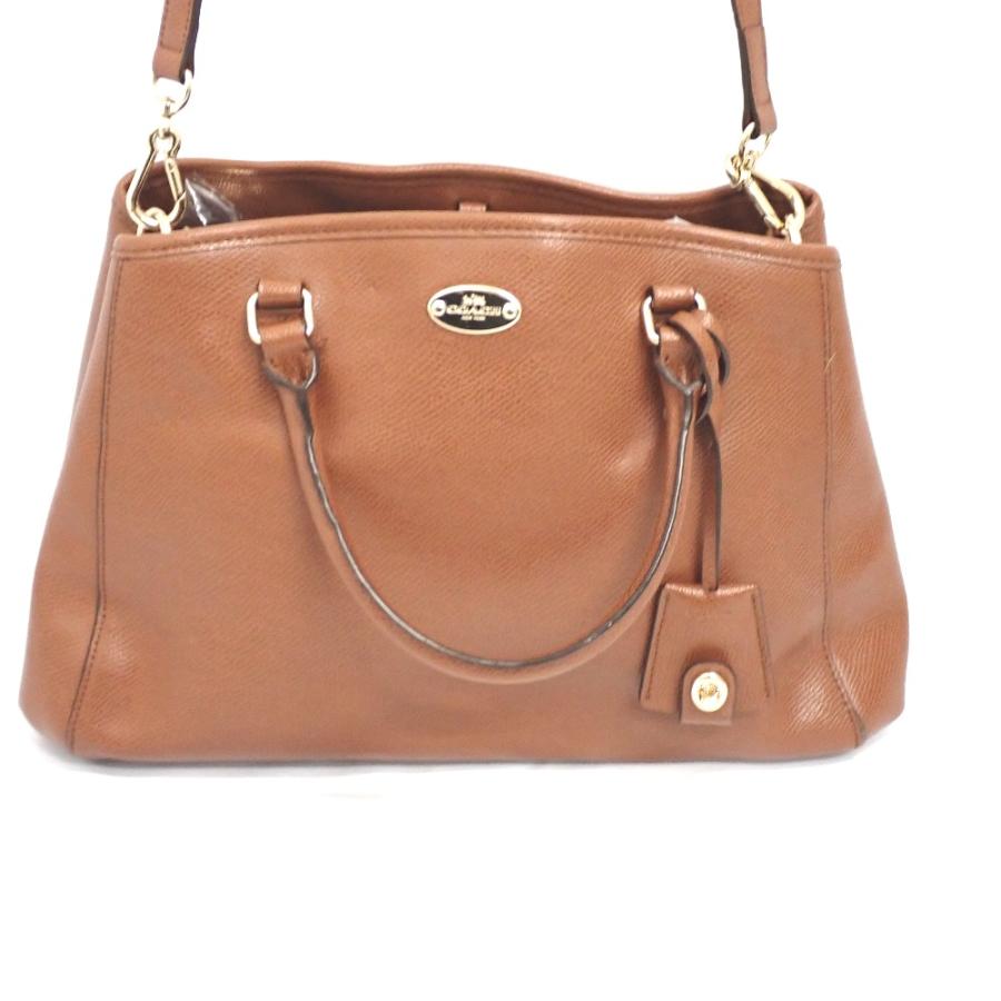 COACH シアリング 2way ハンドバッグ ブラウン COACH（コーチ） NA415811 2WAY ハンドバッグ F35735 レザー ブラウン