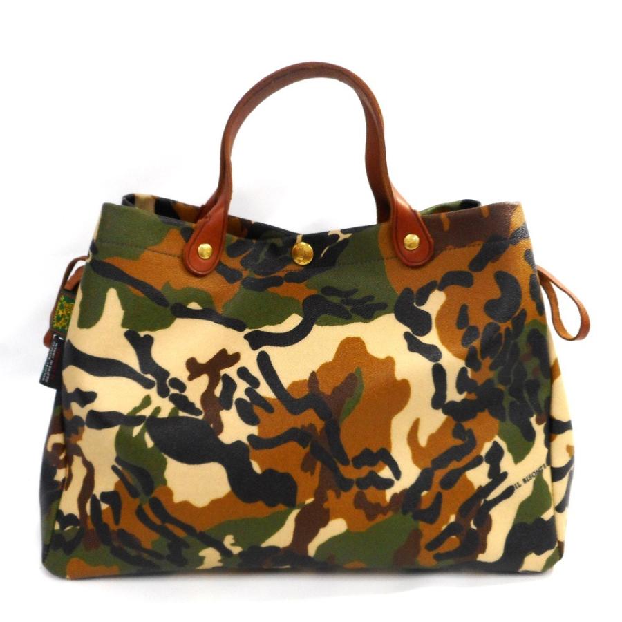 IL BISONTE カモ柄トートイルビゾンテ 