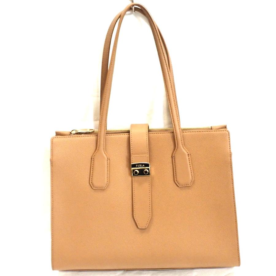 【美品】FURLA ハンドバッグ metro FURLA（フルラ） Th1004336 メトロ M トート METRO M TOTE 本革