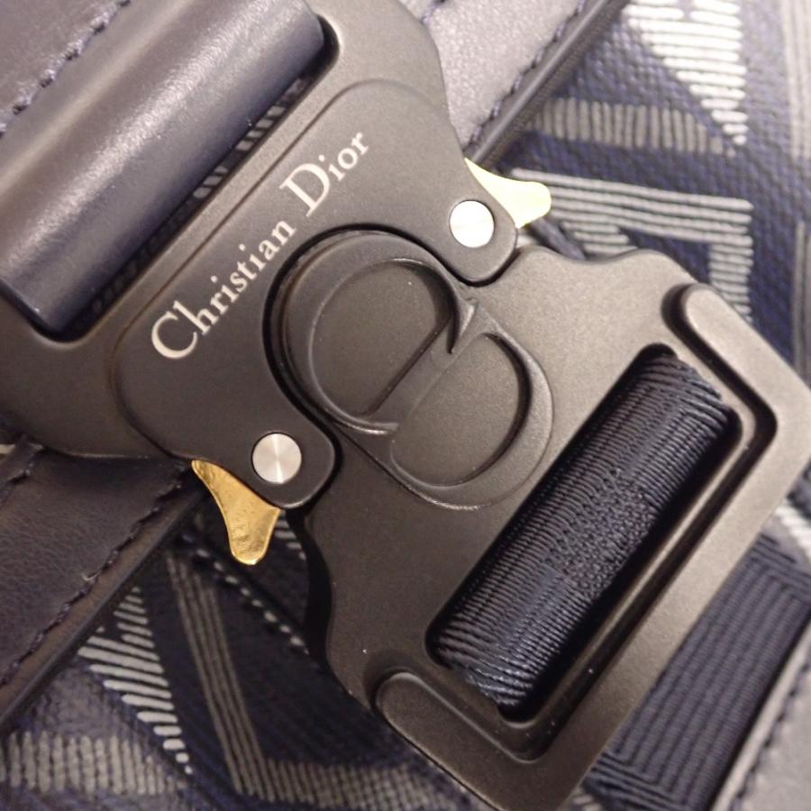 Th1007141 ディオール CDダイヤモンド ヒット ザ ロード Hit the Road ショルダーバッグ 1ESME165 ネイビー系 メンズ Dior 未使用_8