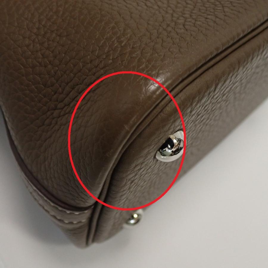 Th1009881 エルメス ボリード31 トリヨンクレマンス エトゥープ/シルバー金具 A刻印 ハンドバッグ 2Way HERMES 良好・中古の画像