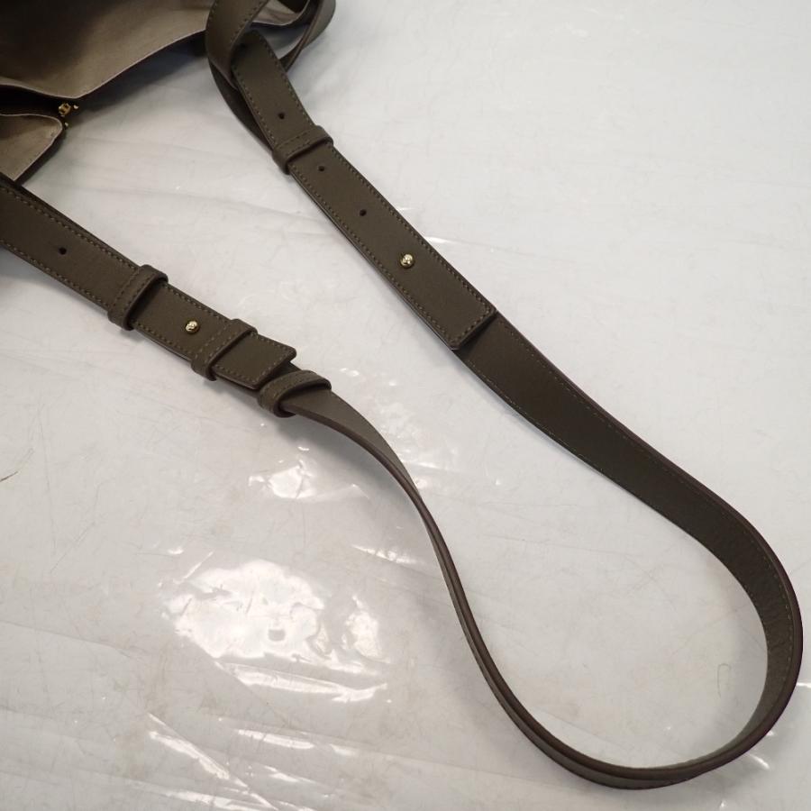 Th1011441 ロエベ ハンモック スモール ハンドバッグ ショルダーバッグ 2Wayバッグ 本革 モスグリーン系 LOEWE 未使用_9