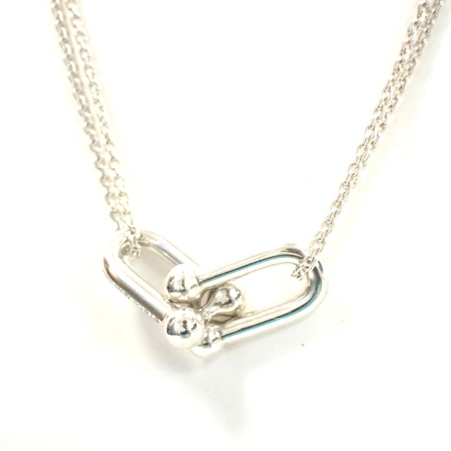 Tiffany ハードウェア　ダブルリンク　シルバーネックレス　Ag925 TIFFANY&Co.（ティファニー） Th1013102 ハードウェア ダブルリンク