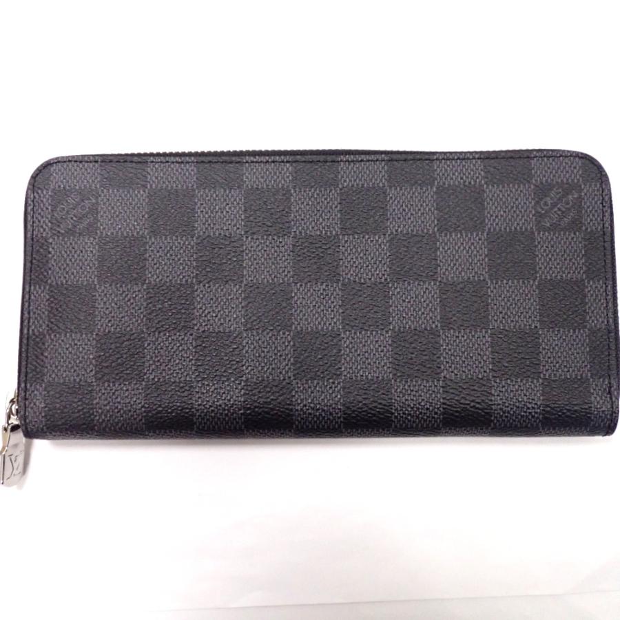 Th1015251 ルイ・ヴィトン ダミエ・グラフィット ジッピーウォレット･ホリゾンタル N00056 長財布 LOUIS VUITTON 美品・中古 LOUIS VUITTON（ルイ・ヴィトン） Th1015251 ダミエ・グラフィット