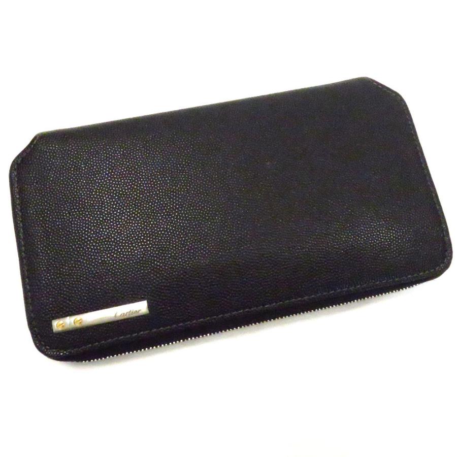 Th カルティエ 長財布 ラウンドファスナー ジップ サントス ブラック メンズ Cartier 中古 質みなみ 千早駅前店 Th 質みなみ ヤフーショッピング店 通販 Yahoo ショッピング