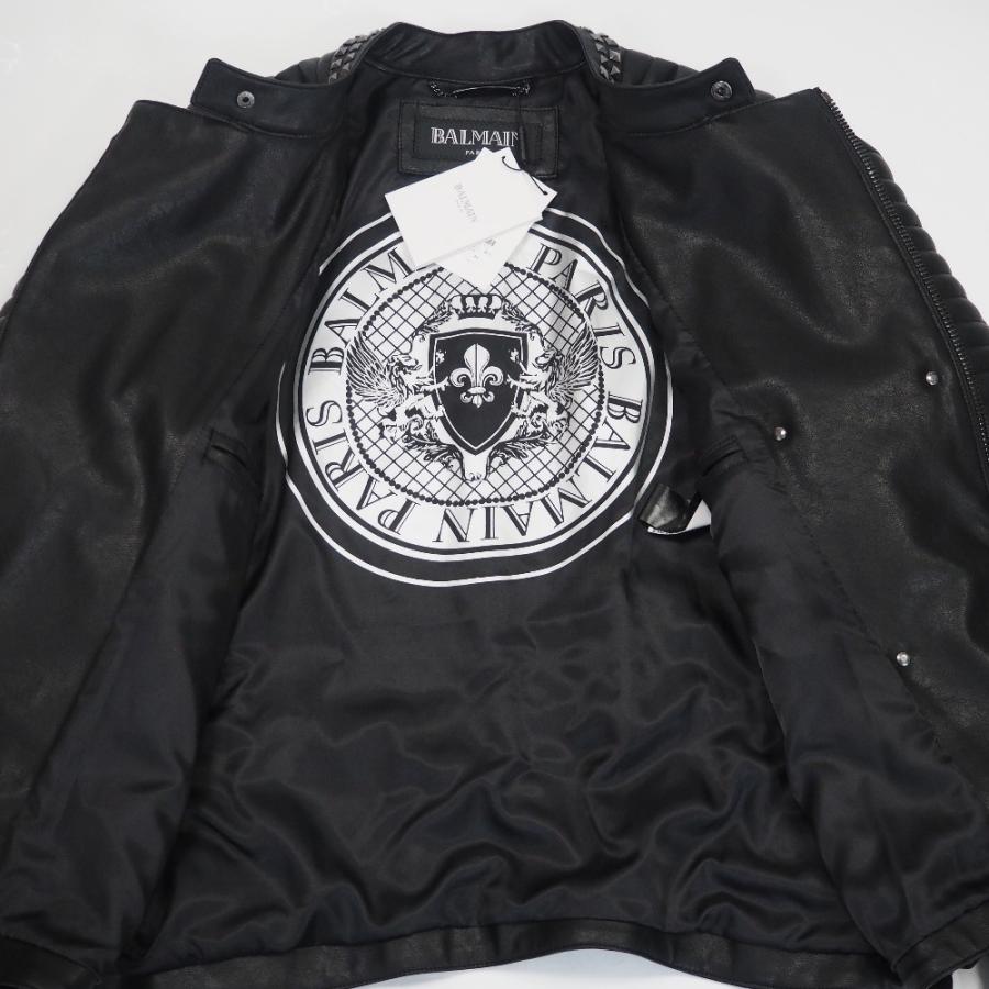 バルマン　ライダースジャケット BALMAIN（バルマン） Th547451 ライダース ジャケット スタッズ 402-16