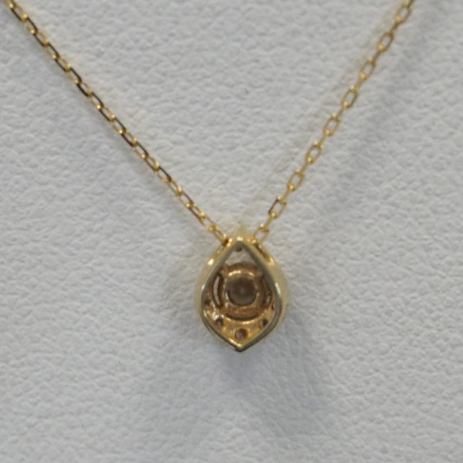 agete（アガット） Th550162 プチネックレス K18YG ダイヤ 0.10ct 約 