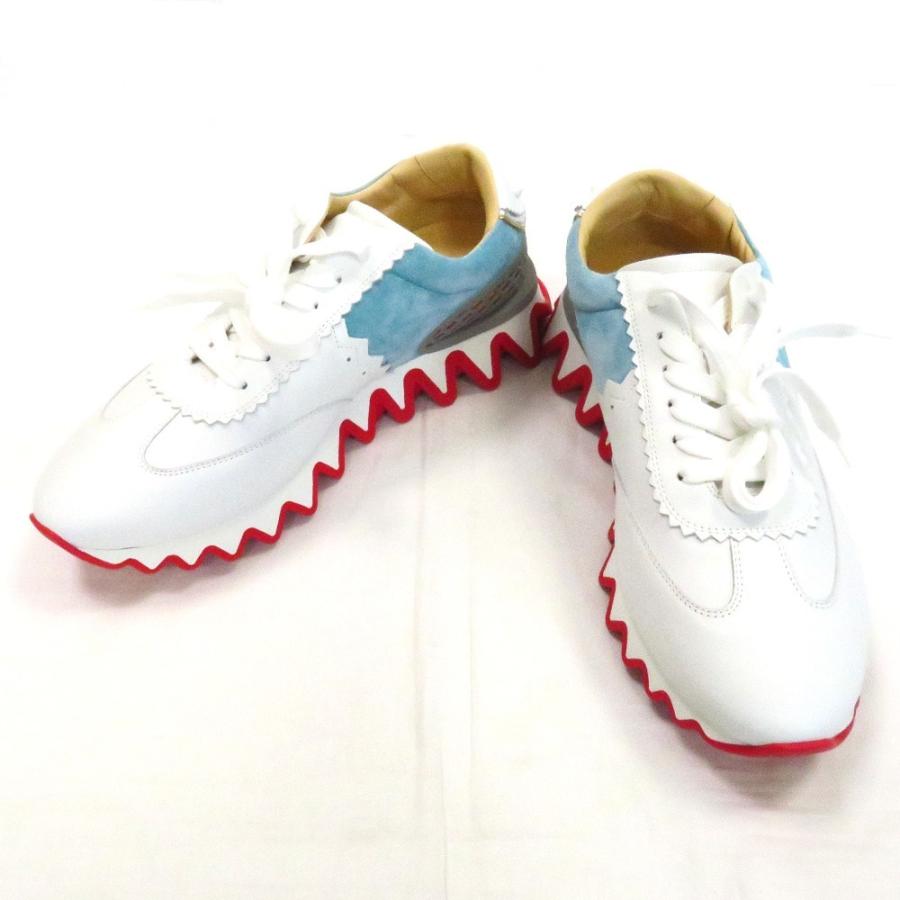 Th クリスチャンルブタン スニーカー ルビーシャーク ホワイト系 44 約29cm メンズ Christian Louboutin 超美品 中古 質みなみ 千早駅前店 Th 質みなみ ヤフーショッピング店 通販 Yahoo ショッピング