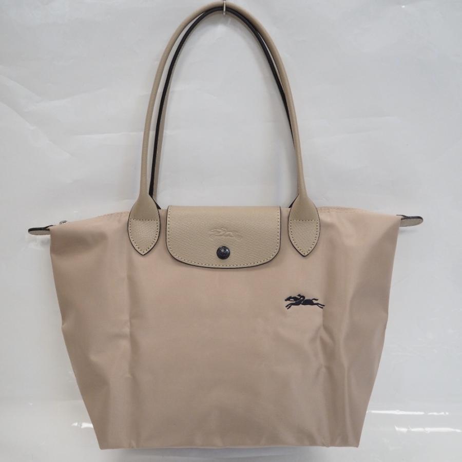 【専用です】ロンシャン トートバッグM グレー&ピンクベージュ LONGCHAMP（ロンシャン） Th958535 トートバッグ ナイロン×本革 ピンク