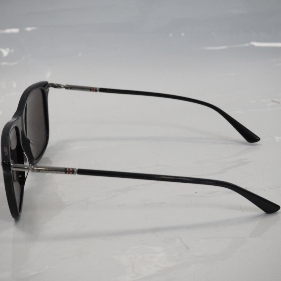 グッチ サングラス ウェリントン型 GG0518S-001 ブラック×シルバー×グリーン×レッド系 メンズ Th962341 中古 GUCCI - グッチ サングラス ウェリントン型 GG0518S-001 ブラック