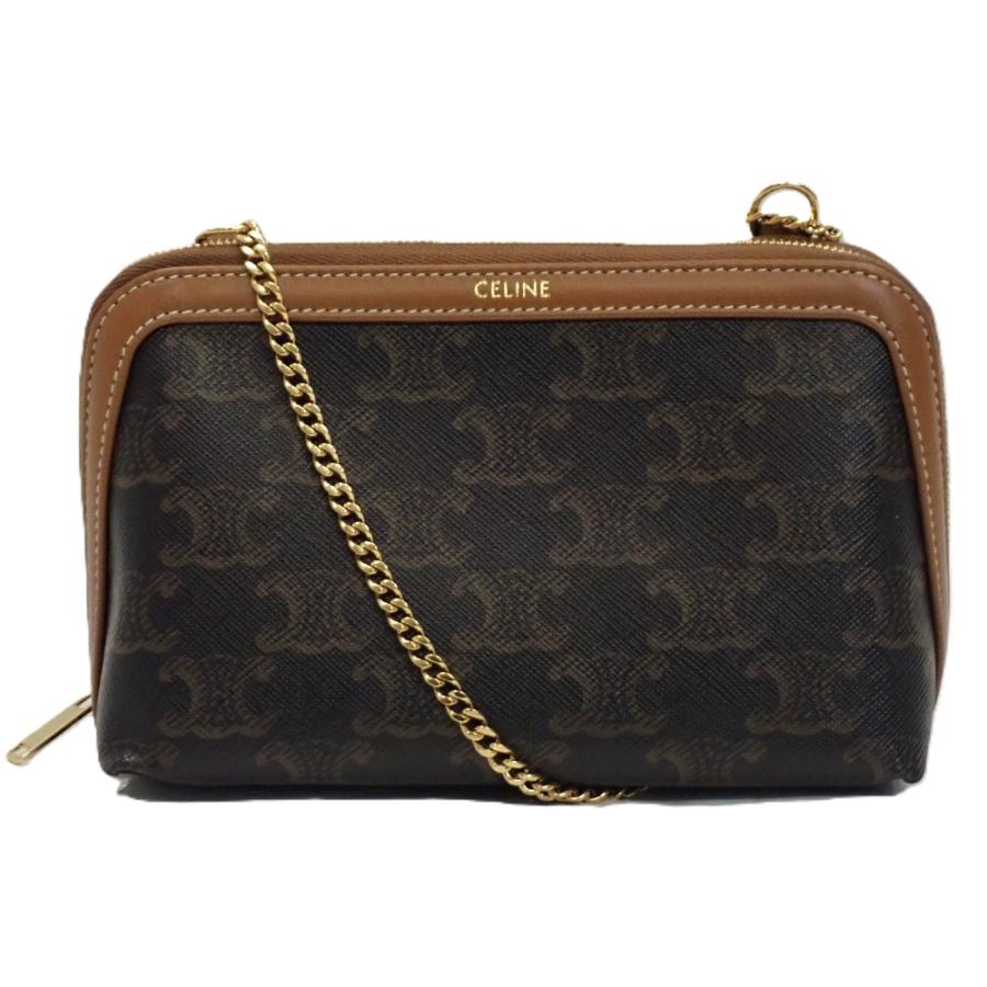 CELINE（セリーヌ） ThH470 チェーンクラッチ キュイル トリオンフ