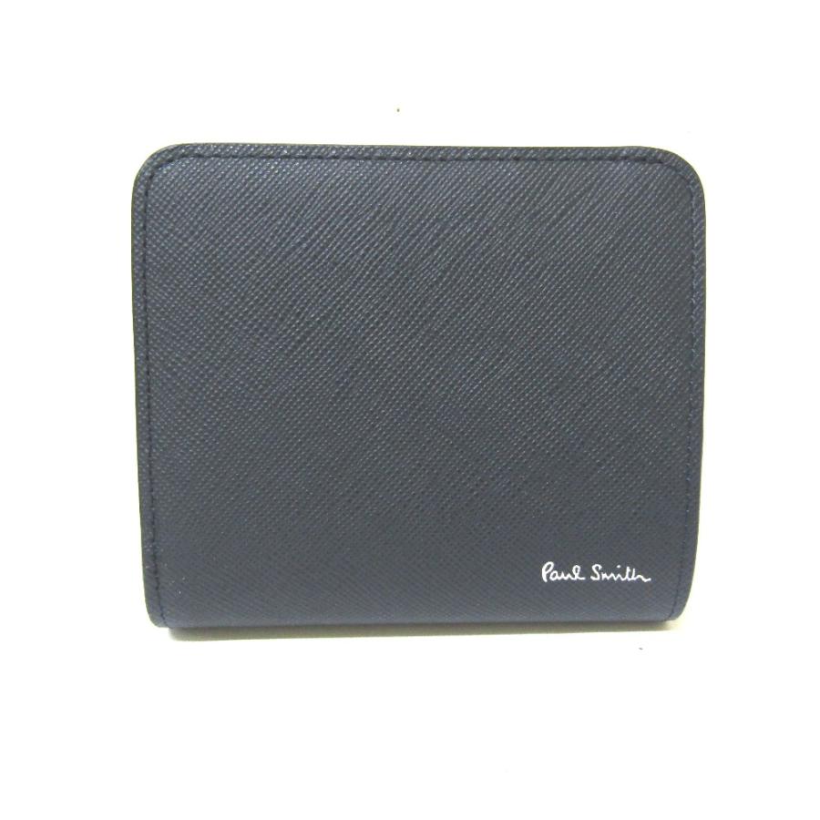 『美品』Paul Smith ポールスミス 二つ折り 財布 ネイビー Paul Smith（ポール・スミス） 未使用 財布 二つ折り メンズ ネイビー