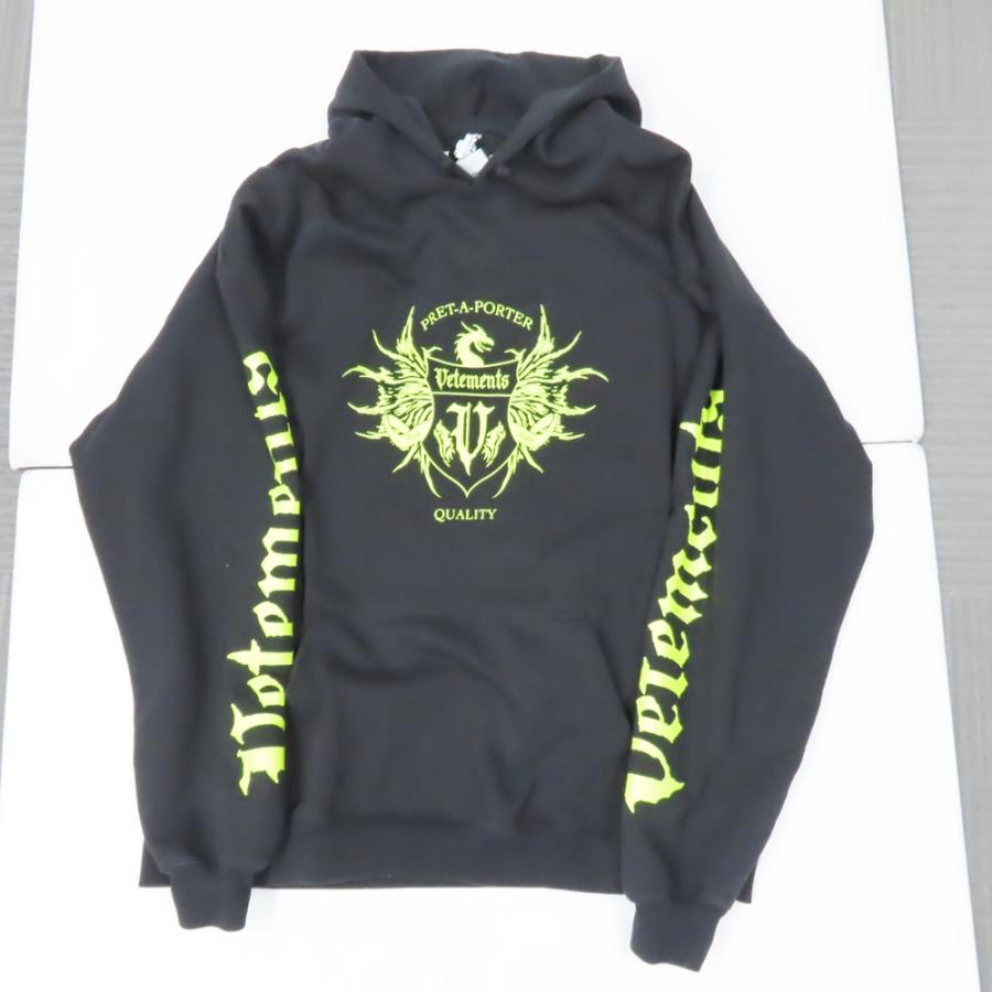 Ts464731 VETEMENTS パーカー UA52TR900X ブラック ＃L ヴェトモン 超 
