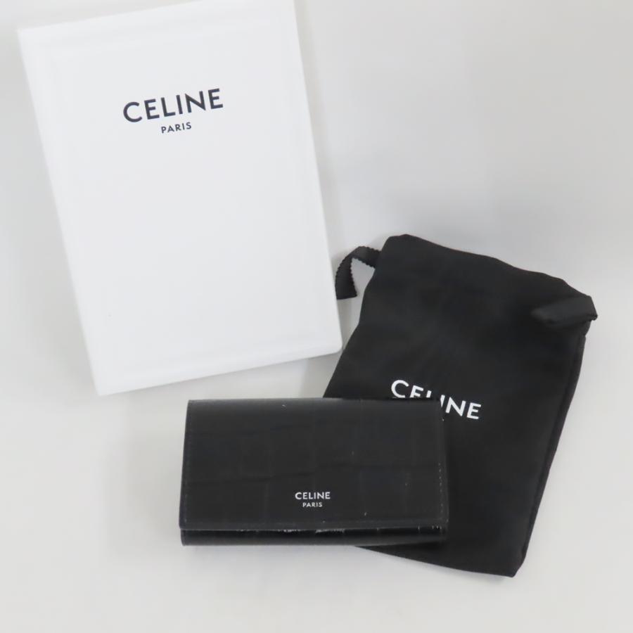 CELINE Ts762392 セリーヌ キーケース クロコダイル型押しカーフ CELINE Ts762392 セリーヌ キーケース クロコダイル型押しカーフ
