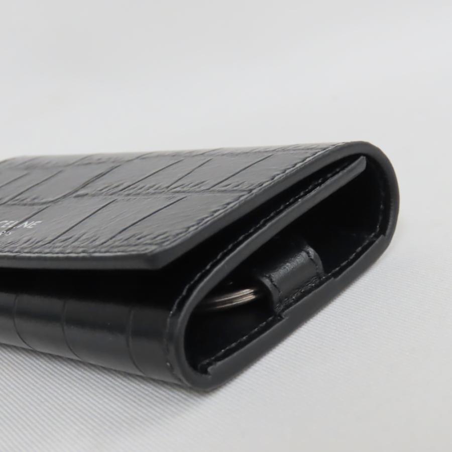 CELINE Ts762392 セリーヌ キーケース クロコダイル型押しカーフ CELINE Ts762392 セリーヌ キーケース クロコダイル型押しカーフ