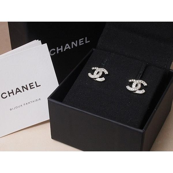 ◇ミウラ◇ シャネル CHANEL ココマーク ラインストーン ピアス F19V 
