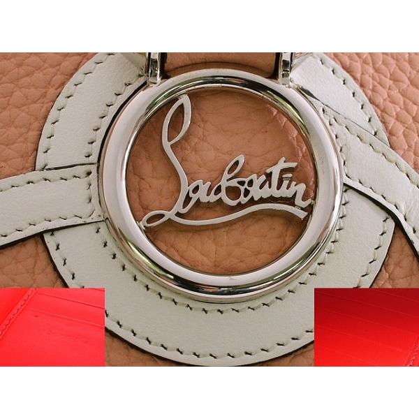 美品【希少】クリスチャンルブタン 三つ折り財布 ルビルゥ ネイビー LOVE