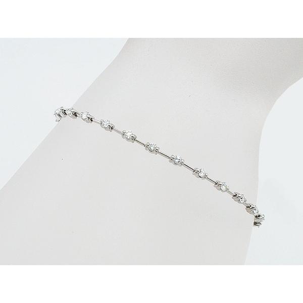 ミウラ デビアス DE BEERS LINE ダイヤ/1.25ct テニスブレスレット K18WG 1969質 ミウラ 通販