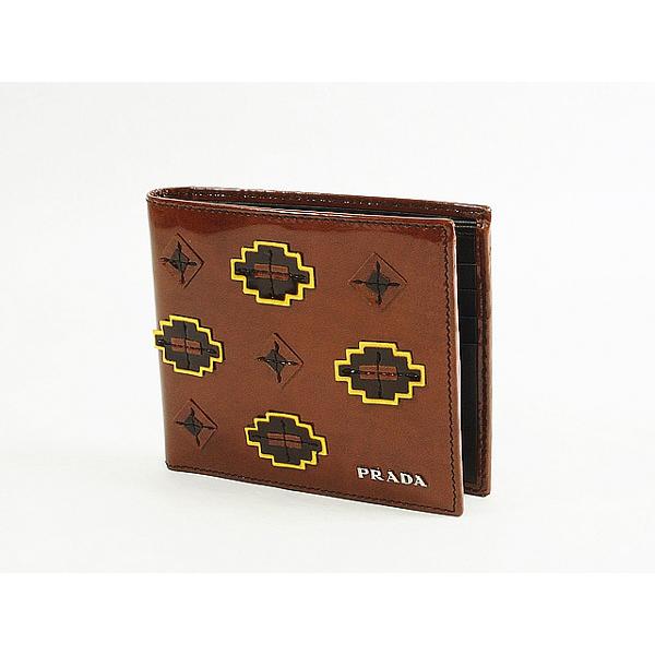 ◇ミウラ◇ プラダ PRADA 2つ折り財布 2M0513 TABACCO ☆ レディース 