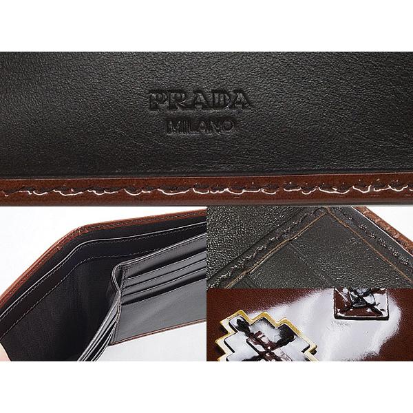 ◇ミウラ◇ プラダ PRADA 2つ折り財布 2M0513 TABACCO ☆ レディース 