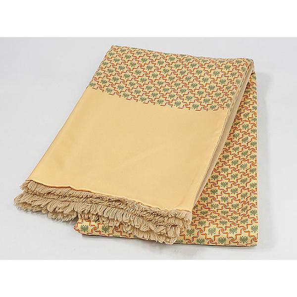 HERMES アンゴラ　シルク　リバーシブル　マフラー HERMES（エルメス） 極美品▽HERMES シルク アンゴラ 総柄 フリンジ