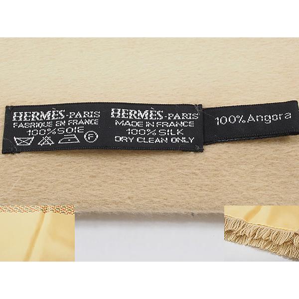 HERMES アンゴラ　シルク　リバーシブル　マフラー 未使用 エルメス 最高品質 アンゴラ×シルク マフラー リバーシブル 箱