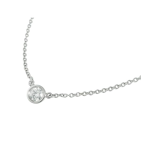ミウラ ティファニー TIFFANY&Co. ダイヤモンド バイザヤード ネックレス Pt950 仕上済 :4553:質 ミウラ - 通販
