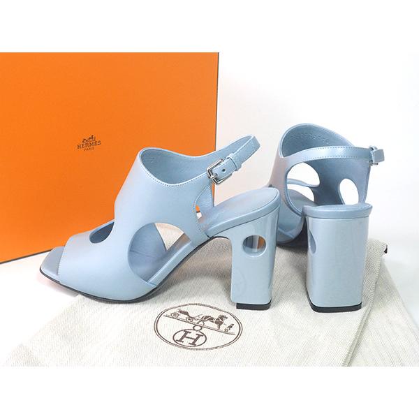 HERMES ◇ミウラ◇ エルメス エレクトラ90 ヴェール・ドー サンダル 