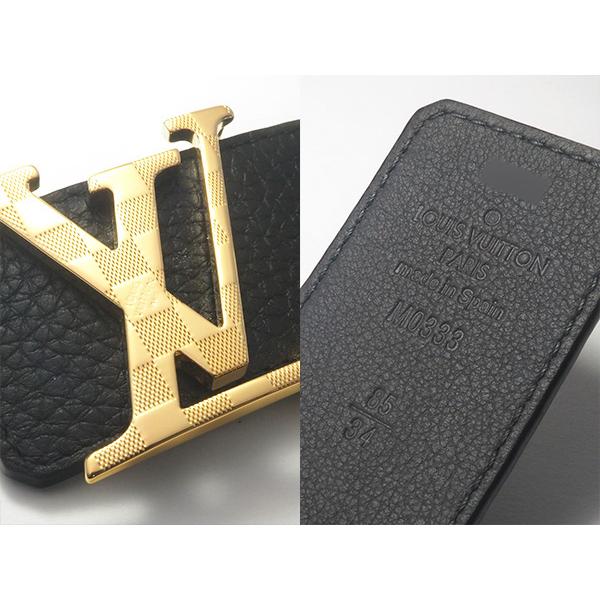 ◇ミウラ◇ルイ・ヴィトン LOUIS VUITTON ベルト LV ダミエ 40MM 