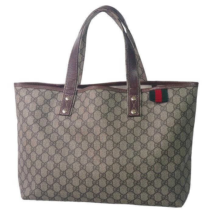 ◇ミウラ◇ グッチ GUCCI GGスプリーム トートバッグ 211134 シェリー  