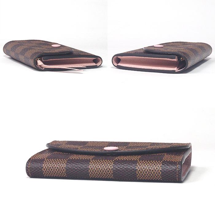 ◇ミウラ◇ ルイ・ヴィトン LOUIS VUITTON ダミエ ポルトモネ ロザリ 