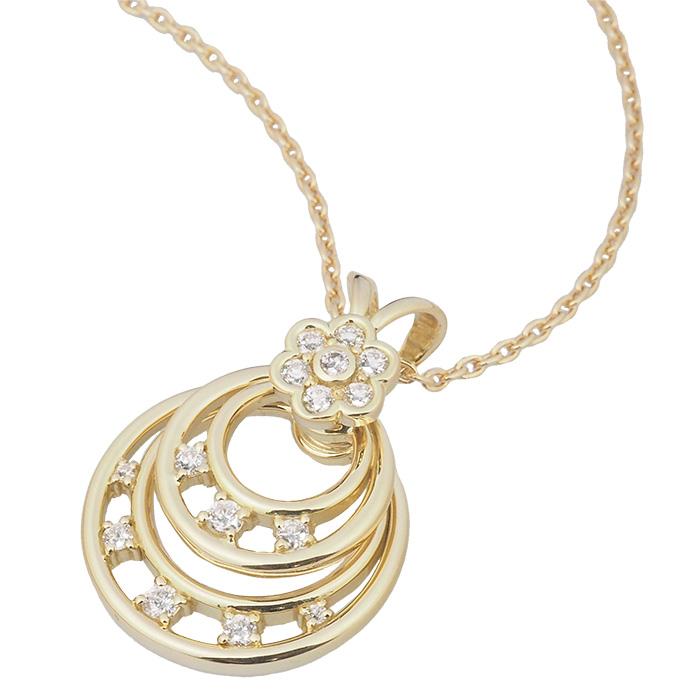 ◇ミウラ◇ ウォルサム WALTHAM ダイヤモンド スイング ネックレス