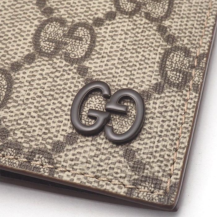 グッチ GUCCI GGスプリーム カードケース 768249 ベージュ ブラウン ◇ミウラ◇ グッチ GUCCI GGスプリーム カードケース 768249 ベージュ
