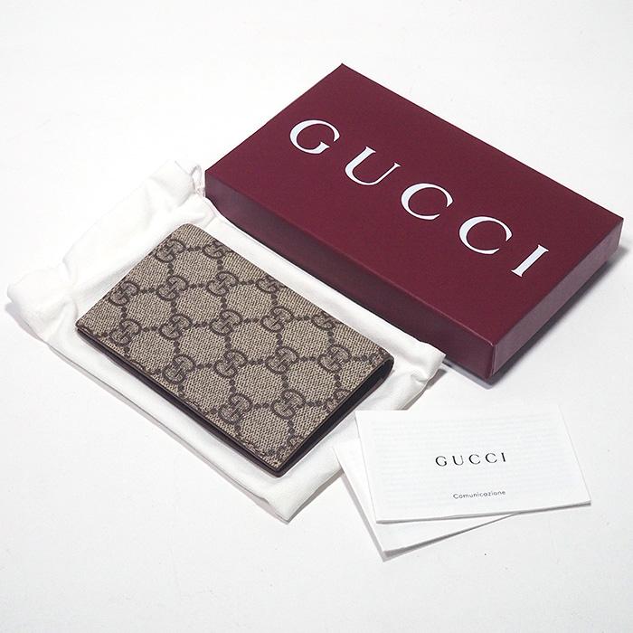 グッチ GUCCI GGスプリーム カードケース 768249 ベージュ ブラウン GUCCI GG Supreme Card Case 768249 Beige Brown | eBay