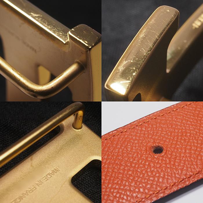 ◇ミウラ◇ エルメス HERMES コンスタンス Hバックル リバーシブル