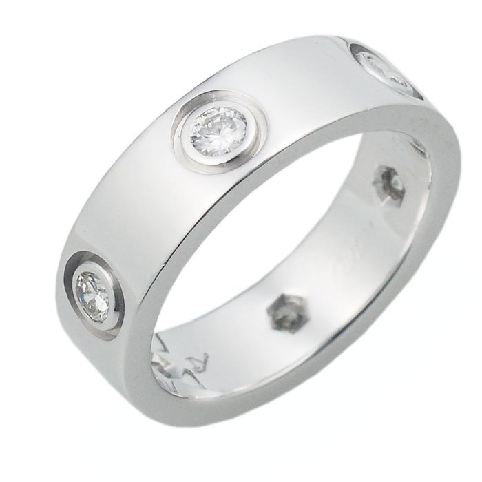 ◇ミウラ◇ カルティエ Cartier フルダイヤモンド ラブ リング #50 
