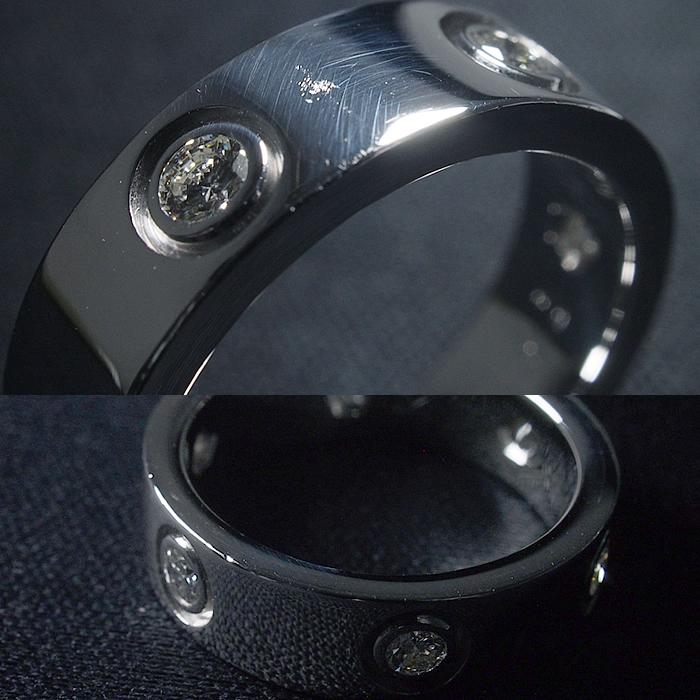 ◇ミウラ◇ カルティエ Cartier フルダイヤモンド ラブ リング #50 