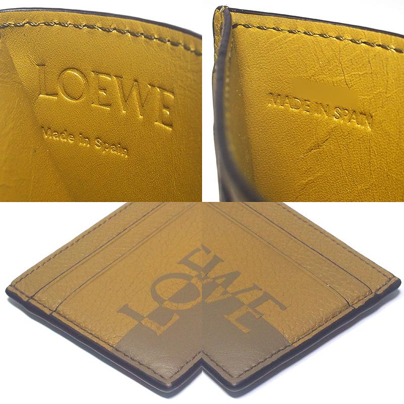 ◇ミウラ◇ ロエベ LOEWE シグネチャー プレーン カードホルダー  
